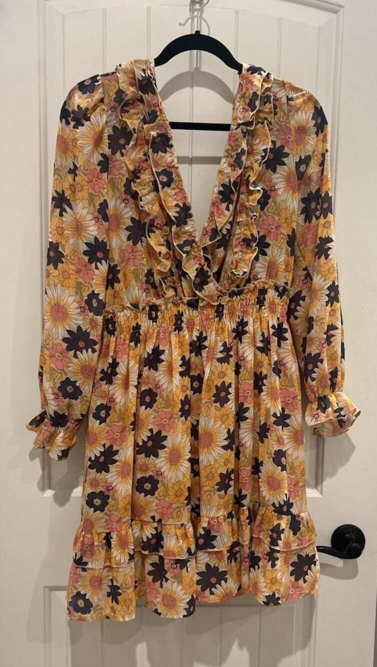 Forever 21 Long Sleeve Ruffle Dress Size 0X